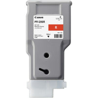 Canon – Réservoir d'encre rouge PFI-206 (300 ml) pour IPF 6400 / 6450-Rouge