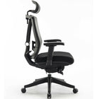 MotionGrey - Cloud Mesh Series - Chaise de bureau ergonomique pour bureau d'ordinateur executif - Noir-Dimensions du siege : 26,2 po L x 17,3-18,8 po P x 3 po H