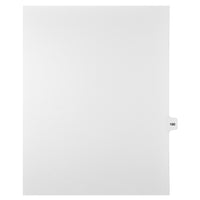 Markmaker - Intercalaires imprimes Legal, Blanc, 1/15th coupe, format lettre, sans trous, 25 tabs/PQT, 5 PQT/Boite, Numero 190-Intercalaires imprimes Legal