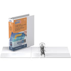 QuickFit Reliure View Junior robuste, format 8,5 po x 5,5 po, anneaux ronds, paquet de 6 ( Blanc, 1,5 po)-1.5 po