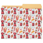 Merangue - Chemises à fiches - Format lettre - Café et glucides - Paquet de 3-Papier de 13 points d'épaisseur