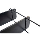 Can-Bramar Modernatta 3 Tier Wall Mounted Bookcase - Matte Black-Dimensions complètes de chaque tablette: 41,34 po x 7,3 po