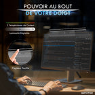 IMPOTEK - Lampe LED pour moniteur, barre lumineuse pour écran intelligent avec antireflet, contrôle tactile, réglage de la luminosité-Alimentation USB - La barre lumineuse est alimentée par un câble USB de type C (inclus), et n'importe quel port de sortie USB peut alimenter la lampe, qu'il s'agisse d'un ordinateur ou d'un adaptateur de courant.