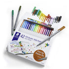 Staedtler - Feutres fins triplus - 0,3 mm - Couleurs assorties - Paquet de 42-Couleurs assorties