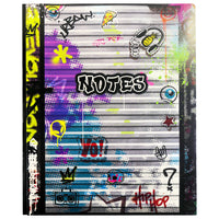 Hilroy - Porte-document à pochettes et attaches Graffiti - 11 5/8 po H x 9 5/16 po l - porte-2 pochettes horizontales
