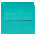 JAM Paper Enveloppes de pap. rec. avec ferm. gommée Brite Hue, format invitation, 5 1/6 x 9 1/2 po, bleu de mer, 100/paquet-Taille : A10 (6 x 9 1/2 po)