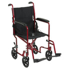 Drive Medical – Fauteuil roulant léger, rouge, largeur du siège de 19 po-Rouge, aluminium