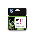 Paquet de 3 cartouches d’encre magenta HP 712 DesignJet-Magenta