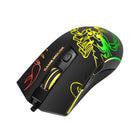 Marvo Wired 6400DPI 7-Colour LED Backlit 6 Buttons Gaming Mouse - Black-Rétroéclairage 7 couleurs