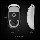 Souris de jeu sans fil Logitech G PRO X Superlight, ultra-légère, capteur Hero 25K, 5 boutons programmables - Blanche-Compatible avec la plupart des ordinateurs Windows et Mac