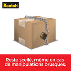 Scotch - Ruban d’emballage Box Lock(MC) - 48 mm x 20,3 m (1,88 po x 22,2 vg)-Déroulement lisse et coupe silencieuse