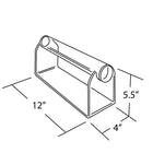 Azar Displays – Présentoir à bracelets horizontal pour comptoir, 5,5 x 10,5 x 4 po, transparent (900061)-5 1/2 haut. x 10 1/2 larg. x 4 prof. (po)