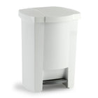 Poubelle à pédale, blanc, 19 L-Poubelles à pédale
