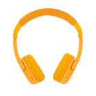BuddyPhones Play+ Casque Bluetooth - Jaune-Écoute sûre et flexible: 3 paramètres de volume différents: 94 dB, 85 dB et 75 dB.