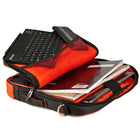 Classic Clamshell Sacoche pour Ordinateur Portable 11,6 po, Noir et Rouge-Sacoche pour ordinateur portable légèrement en nylon conçue pour protéger votre appareils électroniques des chocs et des rayures.