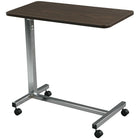 Drive Medical - Table de lit à plateau non inclinable, chromé-Chrome, acier