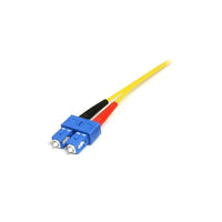 StarTech  Câble de raccordement à fibre optique duplex monomode LC à SC, 4m-Convient aux installations aux codes de construction restrictifs, cote LSZH