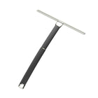 Alto – Racloir extensible de douche, Nickel poli noir-Fait d’aluminium résistant à la rouille