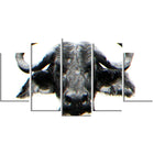 Designart – Stare of the Bull, impression sur toile, 5 panneaux (PT2309-373)-Impression