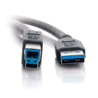 C2G - Câble USB 3.0 mâle A vers mâle B de 3m (9,8pi)-Connecteur 1 : (1) USB 3,0 A Mâle; Connecteur 2 : (1) USB 3,0 B mâle
