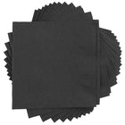 JAM Paper Serviettes à boissons - Petites - 5" x 5" - Noir - Paquet de 600 (5255620715b)-Serviettes cocktail en papier noir