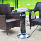ENER-G+ - Table de bistro chauffante infrarouge HEA-14756LED-Produit certifié cETLus et IP24, contre les intempéries, la poussière et la pluie