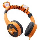 Planet Buddies - Écouteurs pour Enfants à Fourrure - Orange (Tigre)-Partage de musique: Notre séparateur de casque signifie que vous pouvez connecter une deuxième paire d'écouteurs filaires et partager votre audio, ce qui fait de nos écouteurs une excellente alternative aux haut-parleurs Bluetooth
