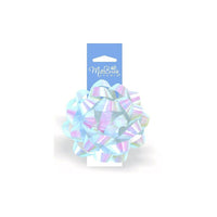 Confetti - Choux de 5 po, blanc iridescent, 12 choux-Blanc iridescent