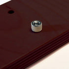 Urbann Lutrin K2 sans roulettes - aluminium et bois - tout acajou-1 tablette intérieure 305 mm x 330 mm (12" x 13")