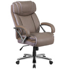 Flash Furniture - Fauteuil de direction à pivot, série Hercules pour tailles fortes, avec siège très large, taupe (GO2092M1TP)-Capacité de poids de 500 lb
