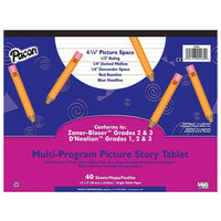 Pacon Zaner-bloser D'nealian Multi-programme Picture Story Tablet Paper, Grades 1st - 3rd-La décision est conforme à D'Nealian™ Grades 1, 2 & 3 et Zaner-Bloser™ Grade 2