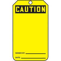 Accuform Signs - Étiquettes De Sécurité, Papier Cartonné, 3-1/8po La X 5-7/8po H, Anglais, paquet de 25-Hauteur 5-7/8po