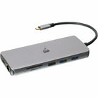 IOGEAR - Station d'accueil compacte Pocket Dock Pro USB-C Triple HD avec PD 3.0-Chargez un ordinateur portable et des appareils avec une alimentation jusqu'à 100 W