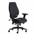 Gry Mattr + ergoCentric - Fauteuil de bureau airCentric 3 - Petit Siège - Noir-Appuie-Bras : Réglage en hauteur sur 4 po, pivot sur 360°, réglage en largeur sur 2 po