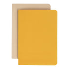 Gry Mattr - Journal A6 à couverture souple, papier de pierre, 48 pages, jaune/taupe marine, paquet de 2-Papier résistant à l’eau
