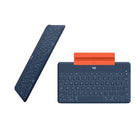 Logitech - Clavier Keys-To-Go Bluetooth pour iPhone, iPad et Apple TV - Blue-Ce clavier fonctionne avec les écrans que vous utilisez le plus comme l’iPhone, l'iPad et l’Apple TV et il est doté d'un support pratique pour votre téléphone portable