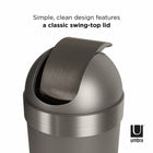 Umbra - Poubelle Umbra Venti-Durable et facile à entretenir : Venti est fabrique en polypropylene durable, stable et facile à entretenir ; il suffit de l'essuyer avec un chiffon humide