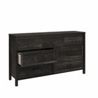 Ameriwood Home Beaumont - Commode à 7 tiroirs - chêne noir-En MDF laminé et panneau de particules, sa finition de type grain de bois lui confère une allure moderne à un prix raisonnable