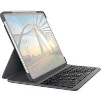 Logitech- Étui clavier Slim Folio Pro Bluetooth pour iPad Pro 11 pouces (1re, 2e et 3e générations) - Graphite-Bénéficiez de la sensation dâ€espace quâ€offre un laptop ou le clavier d'un ordinateur. Inclut une rangée de raccourcis iOS et de touches média
