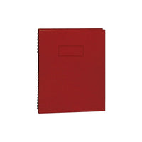 Blueline® – Cahier de notes NotePro, 9 1/4 po x 7 1/4 po, rouge, 192 pages-La durabilité d'une couverture rigide et la flexibilité d'une reliure spiralée