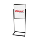 Futech BR-28F Support pour enseigne de plancher, 60 "x 24" x 15 ", Noir mat-Taille du cadre: 22 "W x 28" H