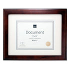Kiera Grace – Cadre Oxford pour documents de 8 1/2 x 11 po, 11 x 14 po, espresso mat, paquet de 8-Cadre mat en bois massif de 11 x 14 po pour documents de 8 1/2 x 11 po