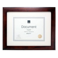 Kiera Grace – Cadre Oxford pour documents de 8 1/2 x 11 po, 11 x 14 po, espresso mat, paquet de 8-Cadre mat en bois massif de 11 x 14 po pour documents de 8 1/2 x 11 po