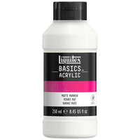Liquitex Basics – Peinture acrylique 1041007, vernis mat, bouteille de 250 ml-Vernis mat permanent utilisé pour protéger les peintures finies