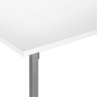 Monarch Specialties - 3790 Table De Salon - 40 po L/Blanc/Metal Argent-10