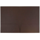 JAM Paper – Chemises de présentation à 2 pochettes, brun chocolat, 100/paquet (386LBRB)-Capacité de 200 feuilles