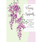 Millbrook Studios – Cartes de souhaits et enveloppes, With Caring, 5 3/8 x 7 3/4 po, 18/paquet (06826)-Imprimé sur papier cartonné non couché