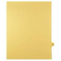 Markmaker - 25 tabs/PQT, 5 PQT/Boite, Intercalaires imprimes Legal, Chamois, 1/15th coupe| format lettre, sans trous, Numero 102-Intercalaires imprimes Legal