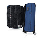 TUCCI Italy - MENORI Valise à roulettes 20 po - Bleu Marine-Poignées en gelée souple