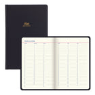 Letts - Agenda perpétuel 12 mois Icon - 7-5/8" x 5" - Noir-384 Pages, format livre